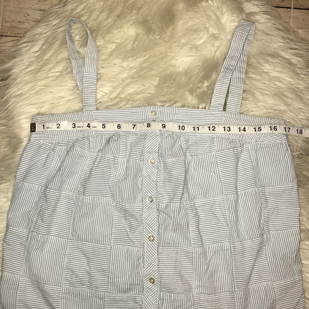 Vineyard Vines Yarn Dye Patchwork Button Tie Top - Picture 5 of 5